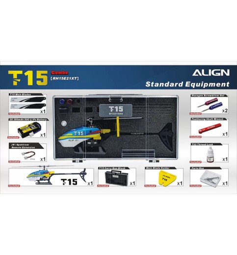 Align T15 Electric Helicopter Combo Blue Align T15 Electric Helicopter Combo Blue