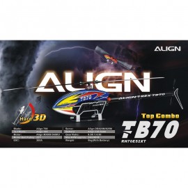Align Tb70 Electric Top Combo Helicopter Kit Blue