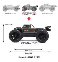 Arrma 1/10 OUTCAST 4S 4X4 RTR Brushless Stunt Truck