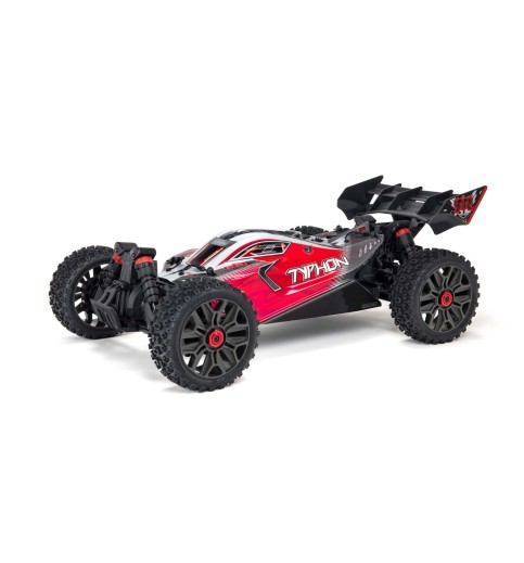 Arrma 1/8 TYPHON 3S 4X4 RTR Brushless Buggy, Red