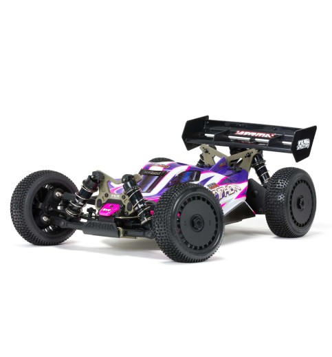 Arrma 1/8 TYPHON 6S TLR Tuned 4X4 Roller Brushless Buggy, Pink/Purple