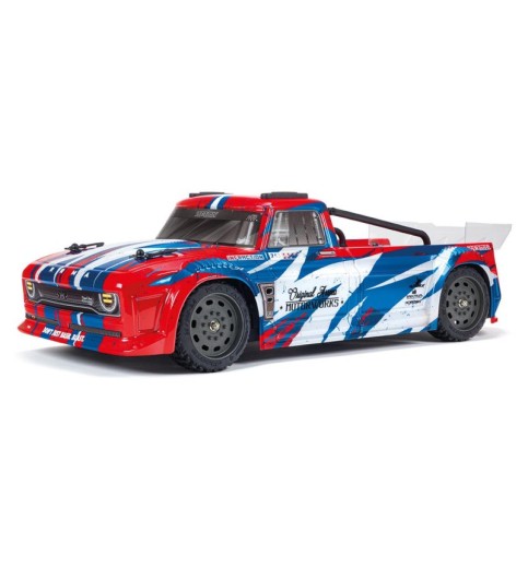Arrma Infraction V3 1/8 RTR Electric 4X4 MEGA Resto-Mod Street Bash Truck (Red/Blue) w/Spektrum SLT3 2.4GHz Radio