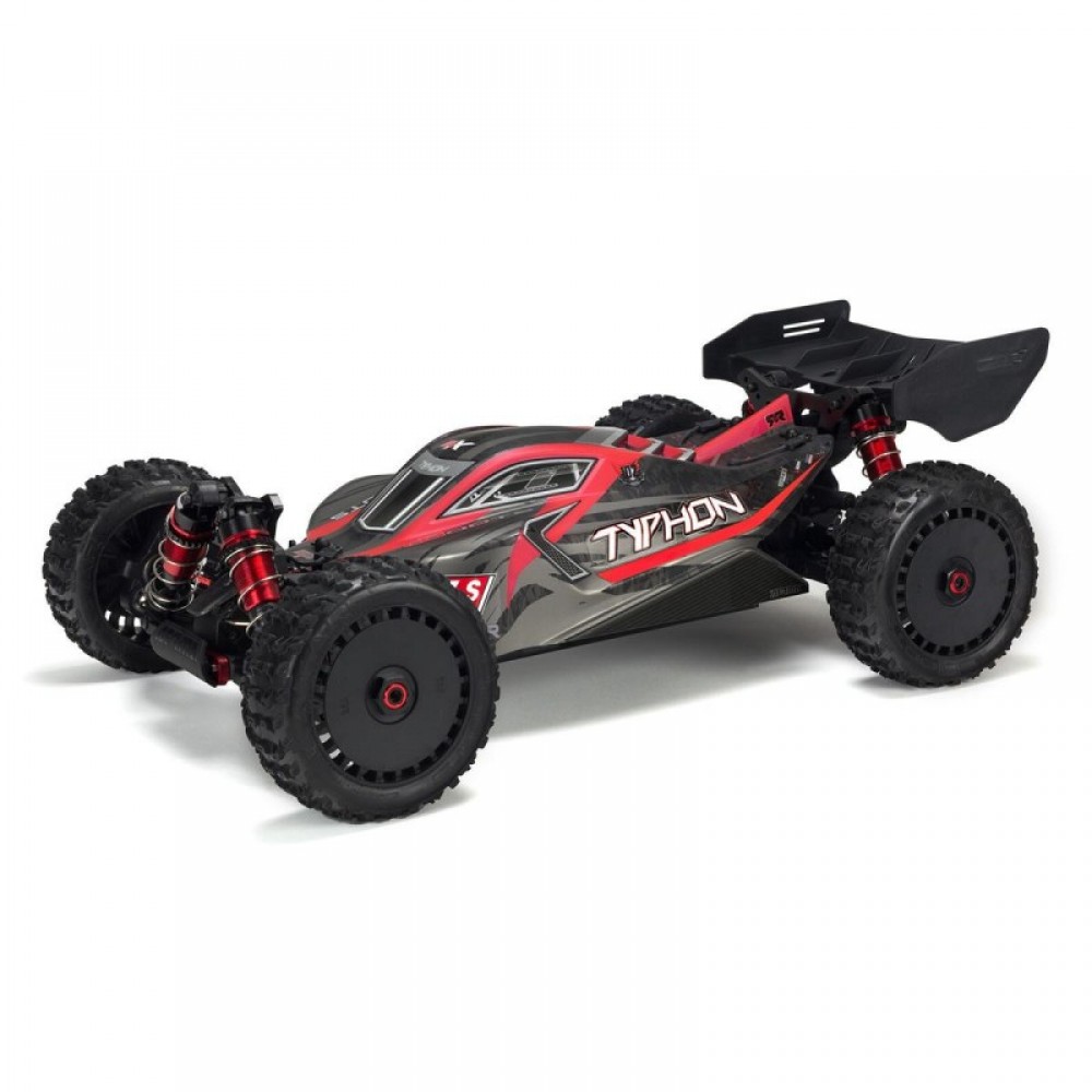 Arrma Typhon 6S BLX Brushless RTR 1/8 4WD Buggy (Red/Black) (V5) w/SLT3 2.4GHz Radio