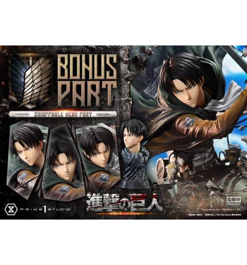 Attack on Titan Ultimate Premium Masterline Levi Versus Beast Titan 1/4 Scale Statue (With Bonus) Attack on Titan Ultimate Premium Masterline Levi Versus Beast Titan 1/4 Scale Statue (With Bonus)
