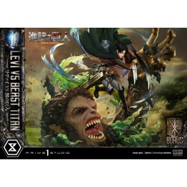 Attack on Titan Ultimate Premium Masterline Levi Versus Beast Titan 1/4 Scale Statue (With Bonus)