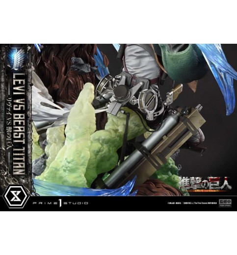 Attack on Titan Ultimate Premium Masterline Levi Versus Beast Titan 1/4 Scale Statue (With Bonus) Attack on Titan Ultimate Premium Masterline Levi Versus Beast Titan 1/4 Scale Statue (With Bonus)