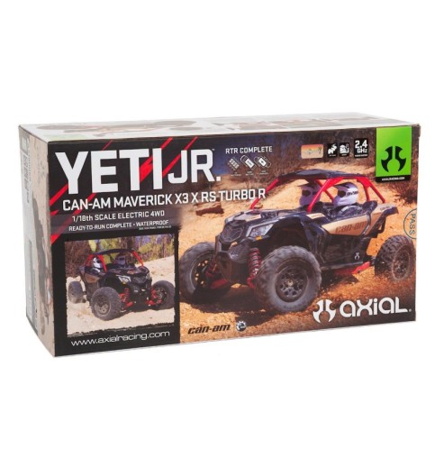 Axial 1/18 Yeti Jr. Can-Am Maverick 4WD Brushed RTR Axial 1/18 Yeti Jr. Can-Am Maverick 4WD Brushed RTR