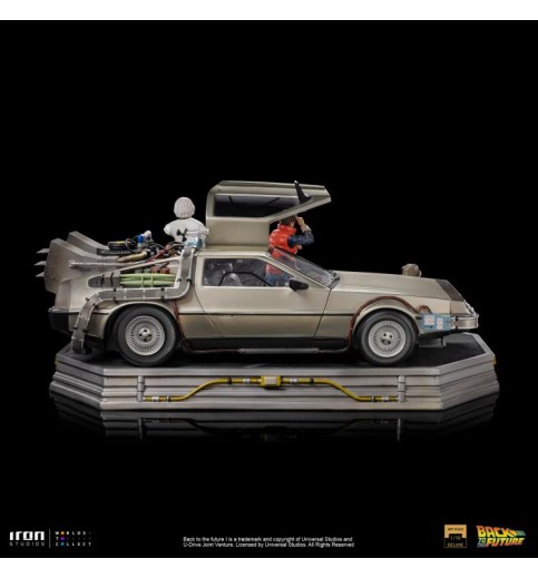 Back to the Future DeLorean (Full Set) 1/10 Art Scale Limited Edition Statue