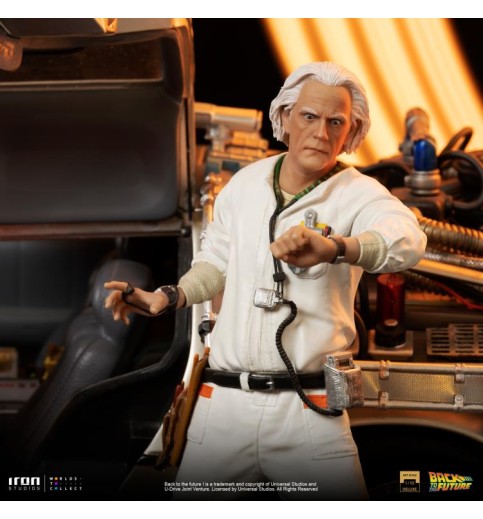 Back to the Future DeLorean (Full Set) 1/10 Art Scale Limited Edition Statue