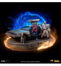 Back to the Future DeLorean (Full Set) 1/10 Art Scale Limited Edition Statue