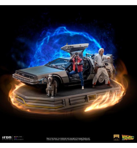 Back to the Future DeLorean (Full Set) 1/10 Art Scale Limited Edition Statue
