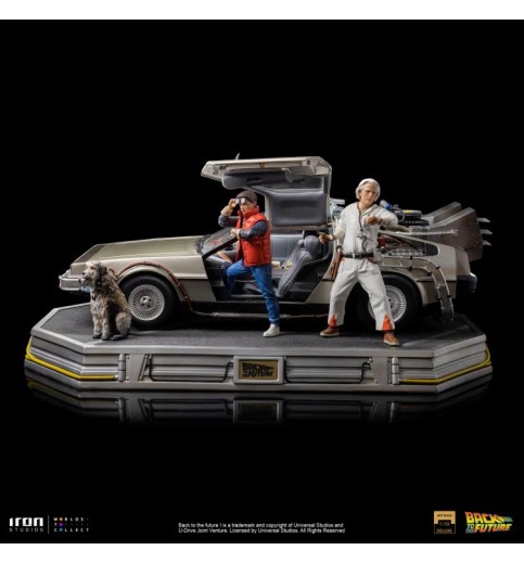 Back to the Future DeLorean (Full Set) 1/10 Art Scale Limited Edition Statue
