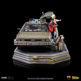 Back to the Future DeLorean (Full Set) 1/10 Art Scale Limited Edition Statue