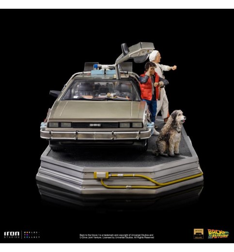 Back to the Future DeLorean (Full Set) 1/10 Art Scale Limited Edition Statue