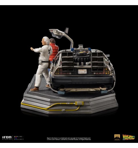 Back to the Future DeLorean (Full Set) 1/10 Art Scale Limited Edition Statue