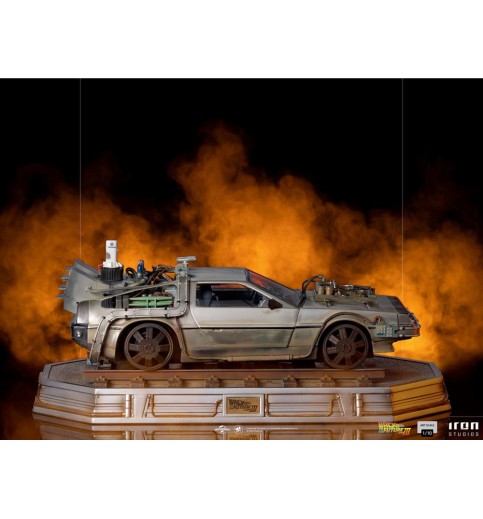 Back to the Future Part III DeLorean (Train Track) 1/10 Art Scale Limited Edition Statue Back to the Future Part III DeLorean (Train Track) 1/10 Art Scale Limited Edition Statue