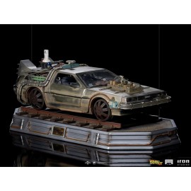 Back to the Future Part III DeLorean (Train Track) 1/10 Art Scale Limited Edition Statue
