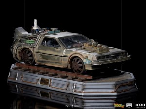 Back to the Future Part III DeLorean (Train Track) 1/10 Art Scale Limited Edition Statue