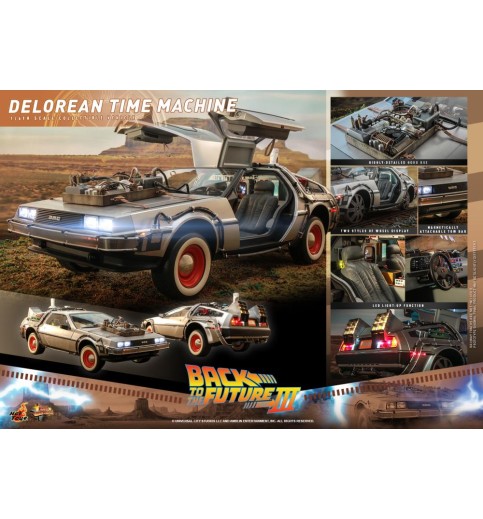 Back to the Future Part III MMS738 DeLorean Time Machine 1/6th Scale Collectible Vehicle Back to the Future Part III MMS738 DeLorean Time Machine 1/6th Scale Collectible Vehicle