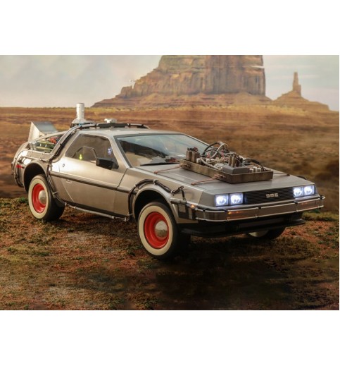 Back to the Future Part III MMS738 DeLorean Time Machine 1/6th Scale Collectible Vehicle Back to the Future Part III MMS738 DeLorean Time Machine 1/6th Scale Collectible Vehicle