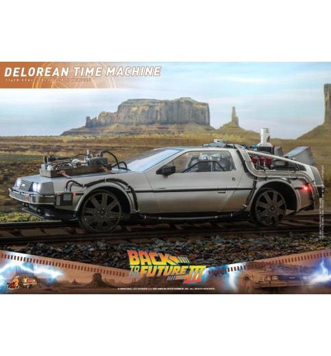 Back to the Future Part III MMS738 DeLorean Time Machine 1/6th Scale Collectible Vehicle