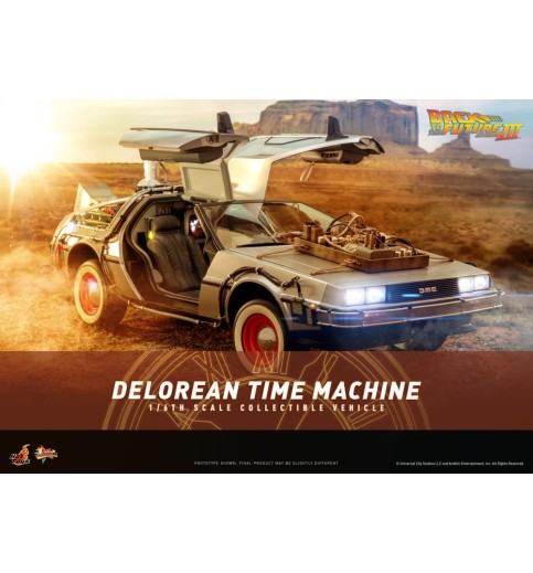 Back to the Future Part III MMS738 DeLorean Time Machine 1/6th Scale Collectible Vehicle Back to the Future Part III MMS738 DeLorean Time Machine 1/6th Scale Collectible Vehicle
