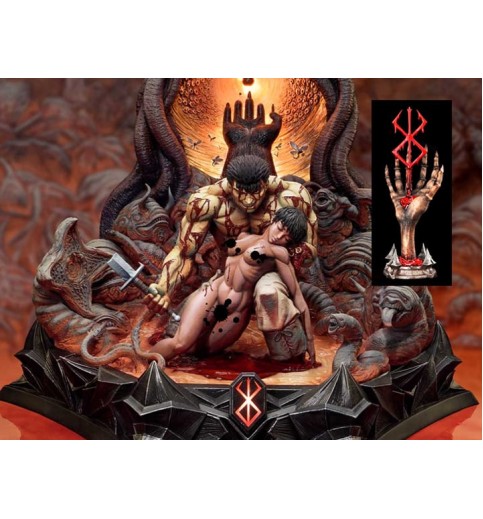 Berserk Legacy Art "Kentaro Miura" Guts & Casca 1/4 Scale Limited Edition Statue (With Bonus)