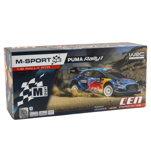 CEN M-SPORT FORD Puma Rally 1 - 1/8 4WD RTR Brushless Motor CEN M-SPORT FORD Puma Rally 1 - 1/8 4WD RTR Brushless Motor
