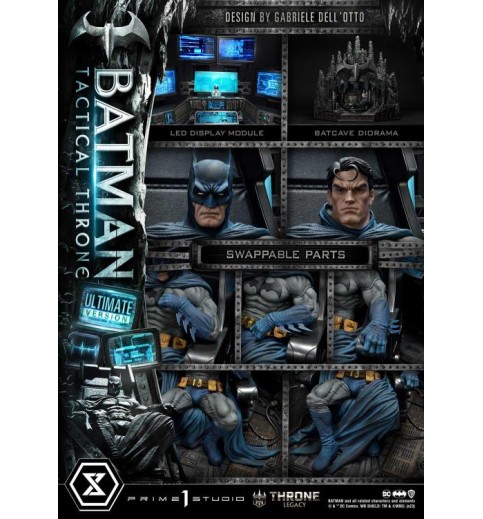 DC Comics Throne Legacy Collection Batman Tactical Throne (Ultimate Bonus Ver.) 1/4 Scale Statue DC Comics Throne Legacy Collection Batman Tactical Throne (Ultimate Bonus Ver.) 1/4 Scale Statue