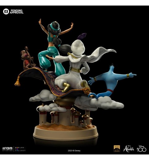Disney Classics Aladdin and Jasmine Deluxe (Disney 100th Anniversary) 1/10 Art Scale Limited Edition Statue Disney Classics Aladdin and Jasmine Deluxe (Disney 100th Anniversary) 1/10 Art Scale Limited Edition Statue