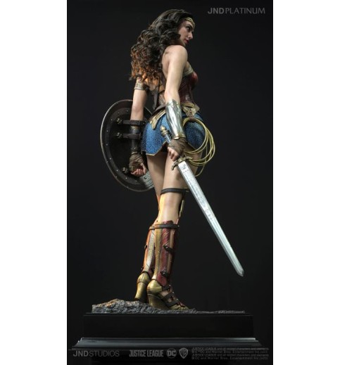 Justice League Hyperreal Platinum Wonder Woman 1/3 Scale Statue Justice League Hyperreal Platinum Wonder Woman 1/3 Scale Statue