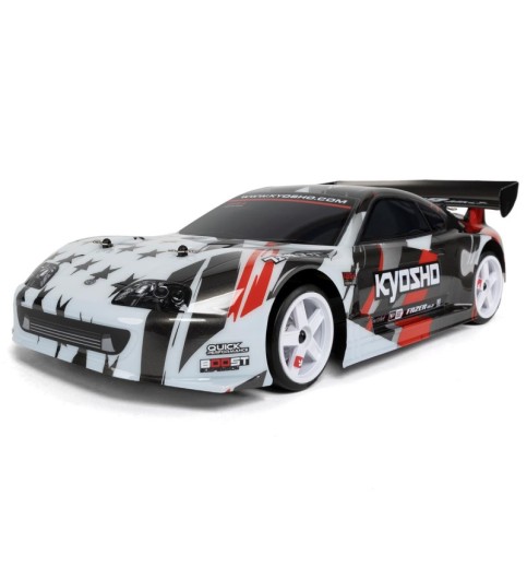 Kyosho EP Fazer Mk2 FZ02-D Toyota Supra A80 ReadySet (White/Black/Red) w/Syncro KT-231P+ Kyosho EP Fazer Mk2 FZ02-D Toyota Supra A80 ReadySet (White/Black/Red) w/Syncro KT-231P+