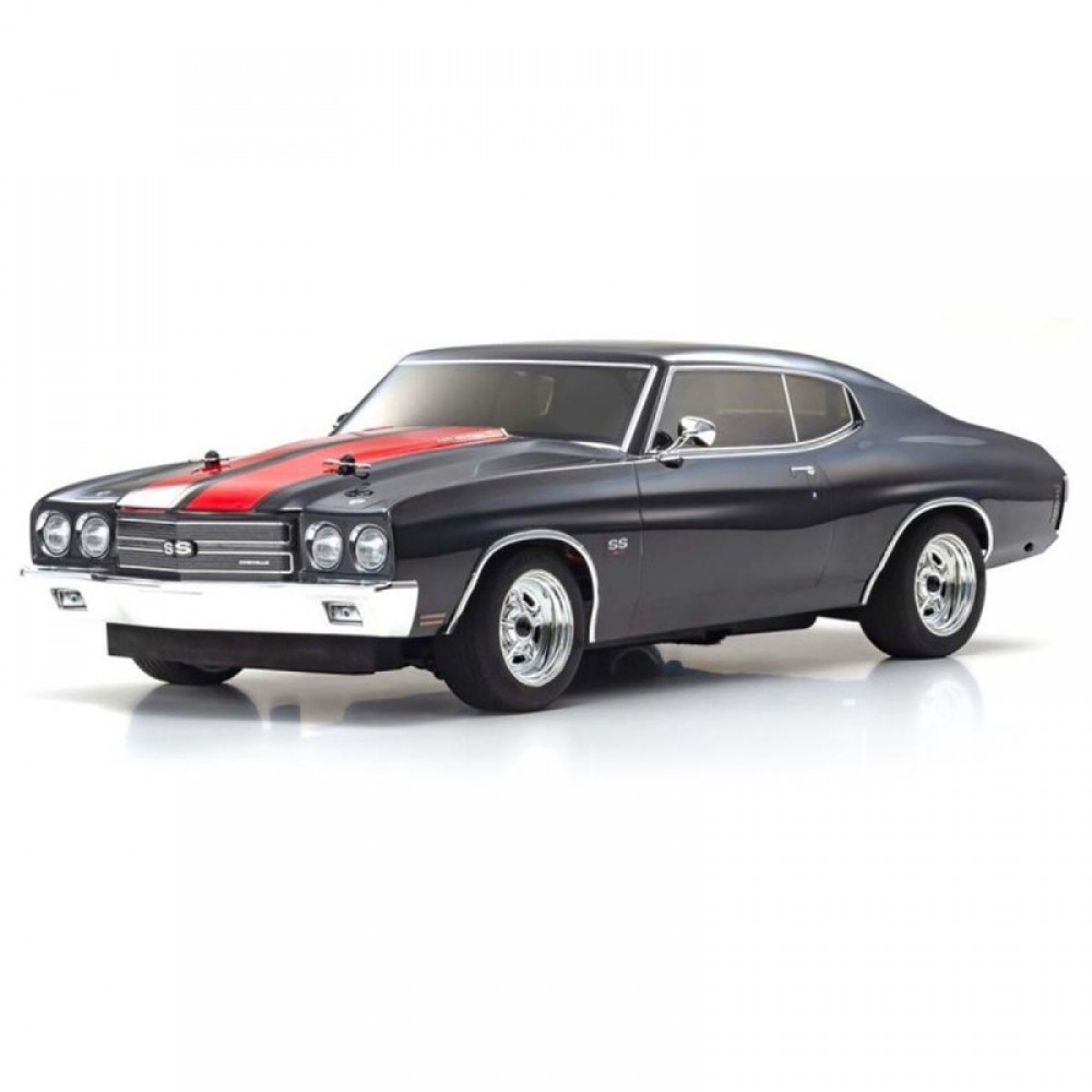 Kyosho EP Fazer Mk2 FZ02L 1970 Chevelle SS 454 LS6 ReadySet (Tuxedo Black/Red) w/Syncro KT-231P+