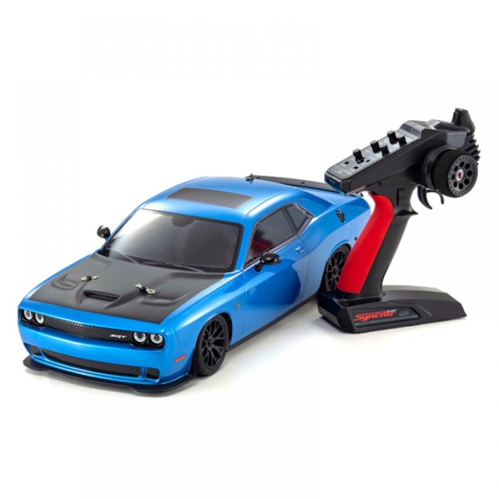 Kyosho EP Fazer Mk2 FZ02L 2015 Dodge SRT Challenger Hellcat ReadySet (Blue) w/Syncro KT-231P Radio