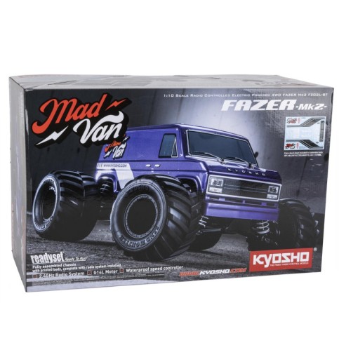 Kyosho Fazer Mk2 Mad Van 1/10 4WD Readyset Monster Truck w/2.4GHz Radio (Purple)