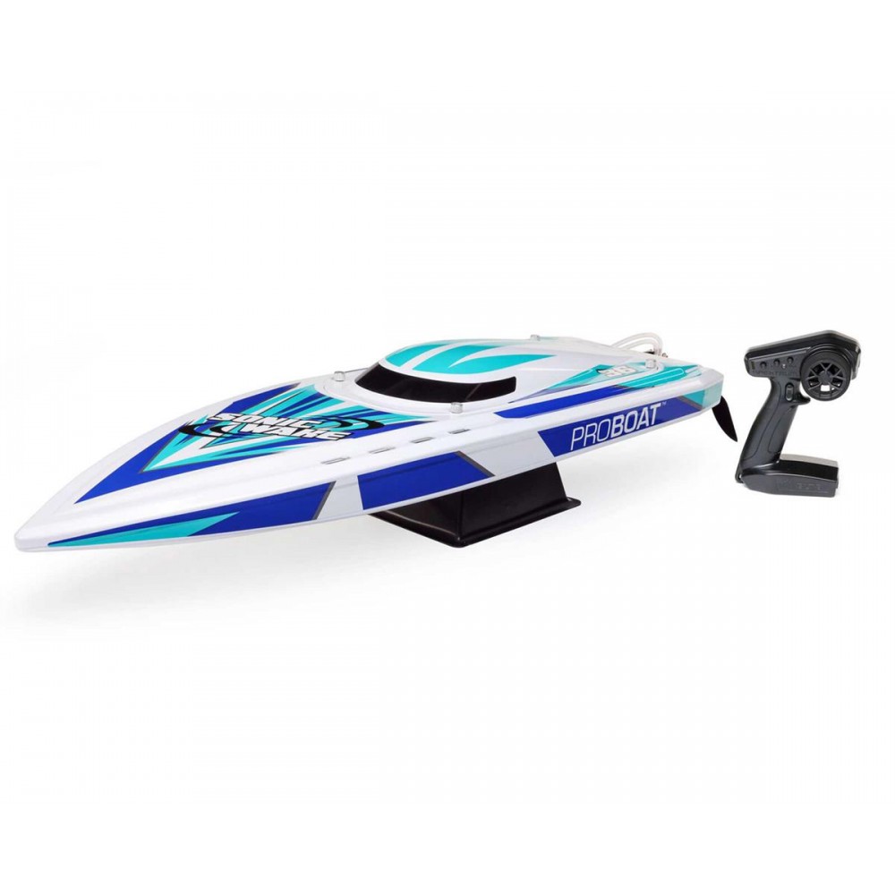 Pro Boat Sonicwake 36" Self-Righting RTR Deep-V Brushless Boat (White) w/Spektrum SLT3 2.4GHz Radio