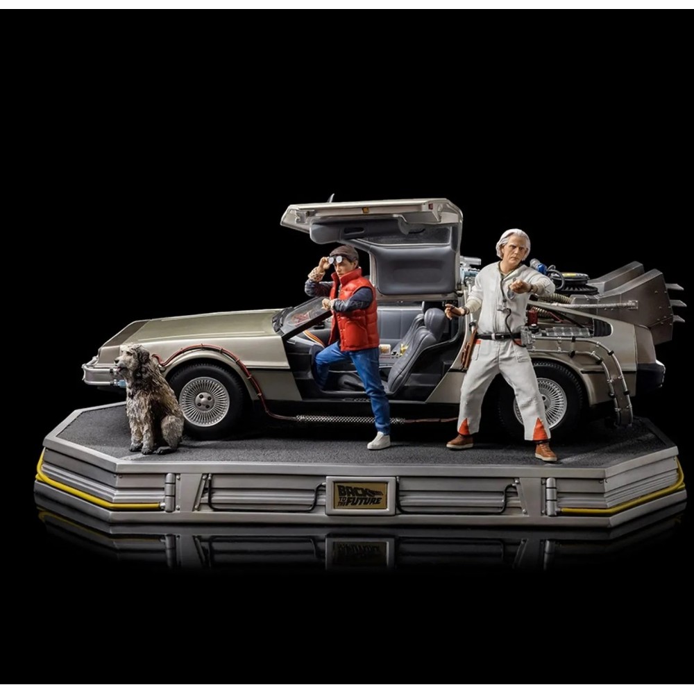 Statue DeLorean Full Set Deluxe - Back to the Future - Art Scale 1/10 