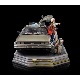 Statue DeLorean Full Set Deluxe - Back to the Future - Art Scale 1/10 