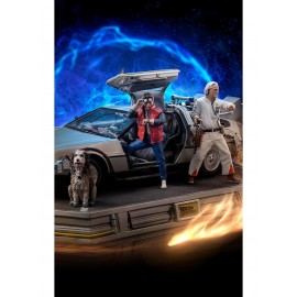 Statue DeLorean Full Set Deluxe - Back to the Future - Art Scale 1/10 