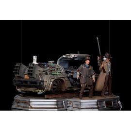 Statue Delorean (Full Set) - Back To The Future III - Art Scale 1/10