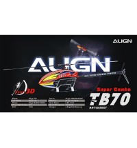 Align T-Rex TB70 Electric Super Combo Helicopter Kit (Orange) w/Motor, ESC, Servos, Gyro, & Blades