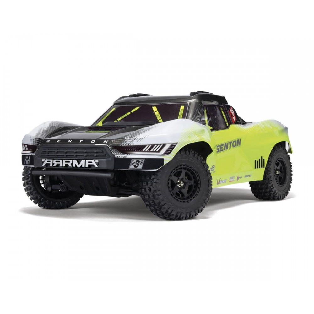 Arrma Senton 223S BLX 1/10 Brushless RTR 4X4 Short Course Truck (Yellow)
