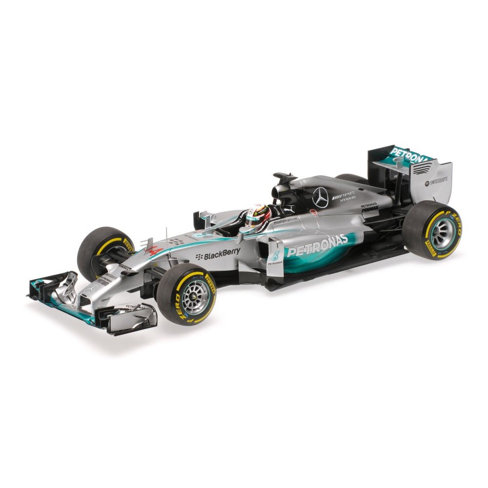 Minichamps Mercedes F1 W05 - 2014 Formula One World Champion - #44 Lewis Hamilton 1:12 Model Car