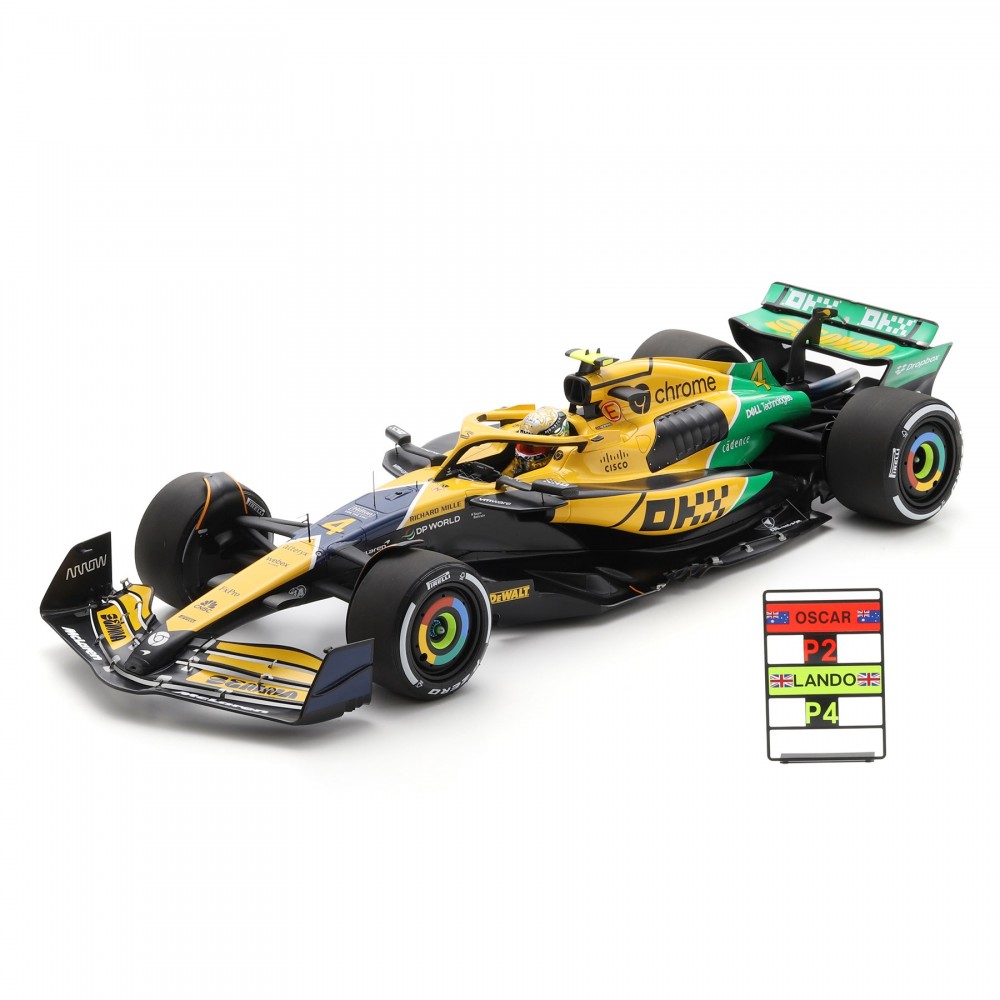 Spark McLaren MCL38 - 2024 Monaco Grand Prix - #4 L. Norris 1:12 Model Car