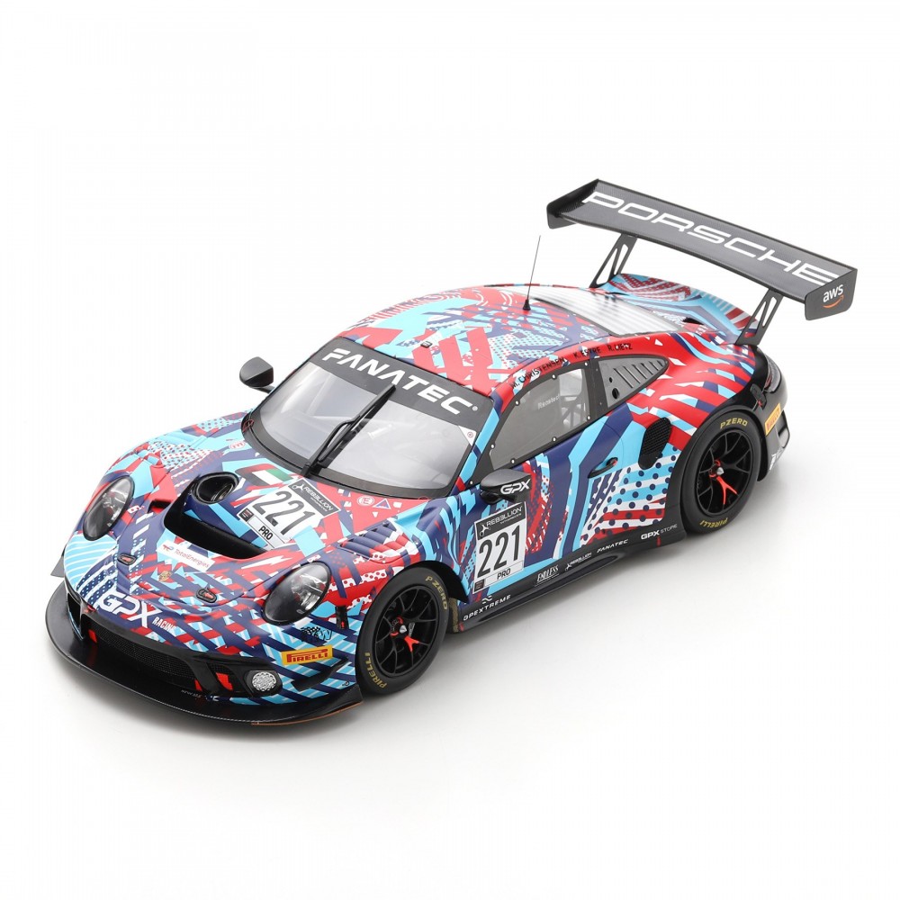 Spark Porsche 911 GT3 R - 2022 Spa 24 Hours Test - #221 1:18 Model Car