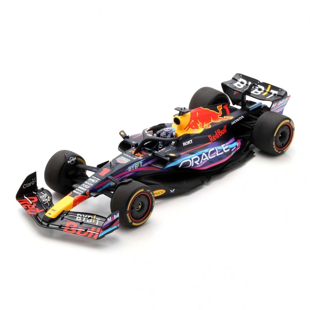 Spark Red Bull RB19 - 1st 2023 Miami Grand Prix - #1 M. Verstappen 1:12 Model Car