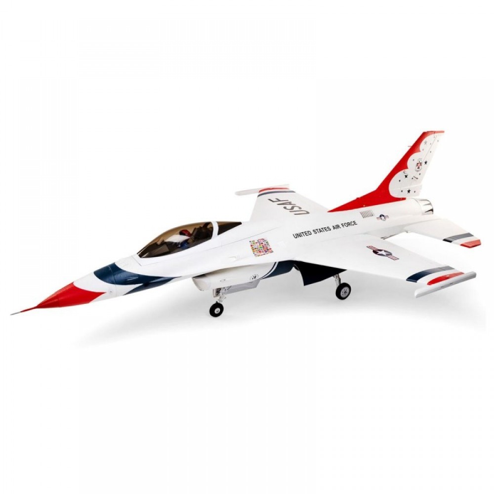 E-flite F-16 Thunderbird 80mm ARF Plus EDF Jet Airplane (1000mm)