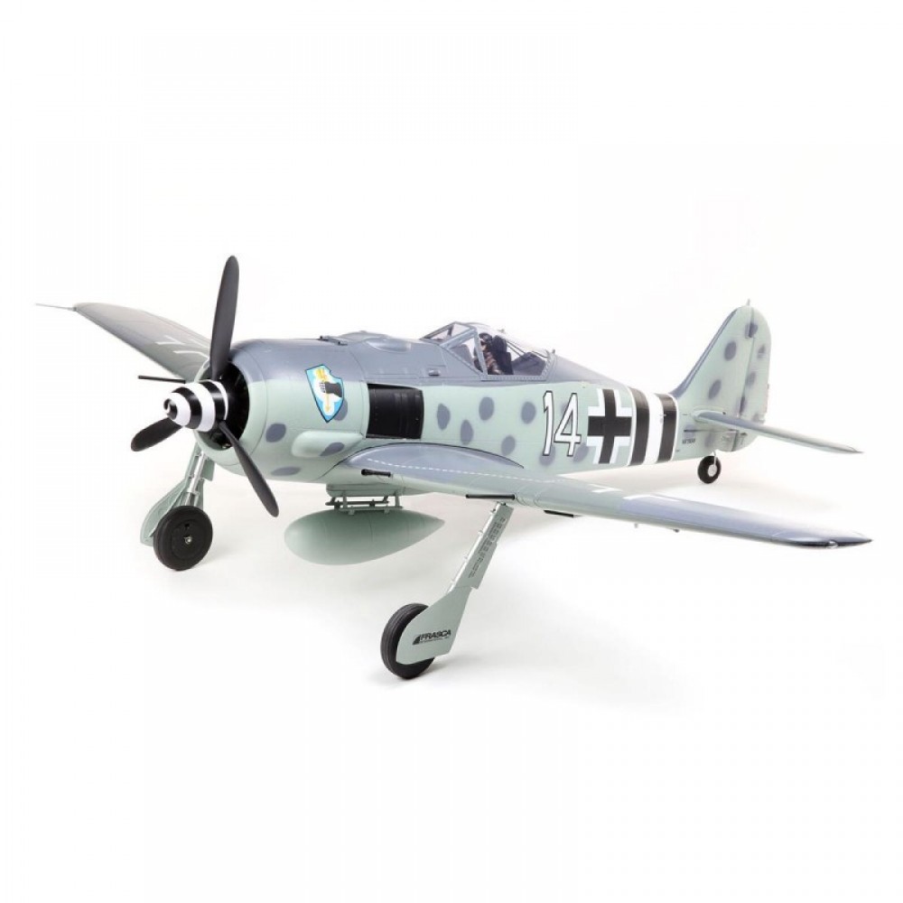 E-flite Focke-Wulf Fw 190A 1.5m BNF Basic Electric Airplane (1511mm) w/AS3X & SAFE Technology