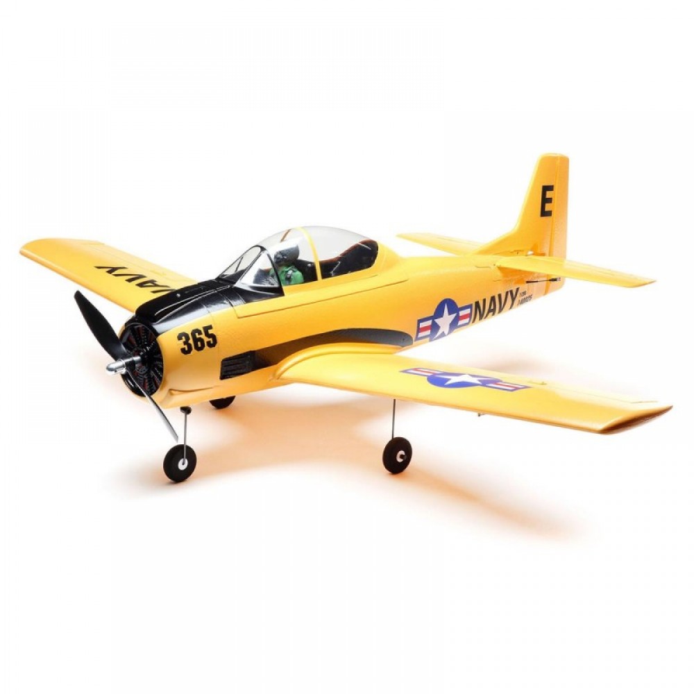 E-flite T-28 Trojan 1.1m Plug-N-Play Electric Airplane (1118mm)