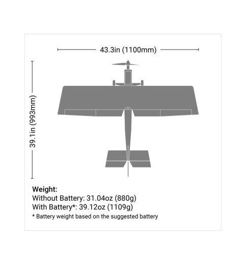 E-flite Ultra Stick 1.1m BNF Basic Electric Airplane w/AS3X & Safe Select